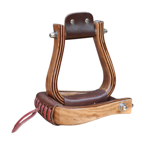 Étriers en bois pour selles de cheval, repose-pieds d'équitation en bois naturel, équipement équestre fait main - Product Image 1