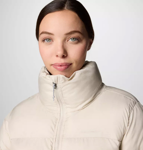 Latest Custom Dark Stone OEM Women's Cosy <b>Cropped</b> <b>Puffer</b> <b>Jacket</b> Full Zip Bubble <b>Jacket</b> Breathable Winter Down <b>Jacket</b> For Women - Product Image 5
