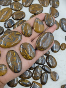 Wholesale Natural Tiger Iron Cabochons | Mixed Shape High Quality Polished Gemstones - Product Image 4