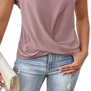 Camisetas de verano para mujer, cómodas y con diseño personalizado, suministro directo de fábrica. - Product Image 5