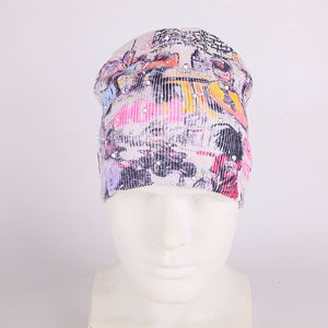 Custom Unisex Sublimation All Over Print Logo <b>Winter</b> Cuffless Rhinestone Knitted Beanie Hat Skull <b>Cap</b> with Custom logo - Product Image 6