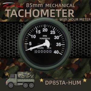 85mm cơ khí tachometer 0-4000rpm hourmeter đo hmmwv Humvee Meter Xe Tải xe MS35916-2 - Product Image 2