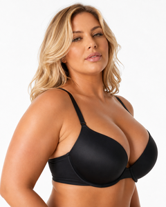 Soutien-gorge push-up à armatures pour femme, bonnet 3/4, bretelles réglables, noir, sans couture, respirant, tissé, style bikini, usage quotidien - Product Image 3