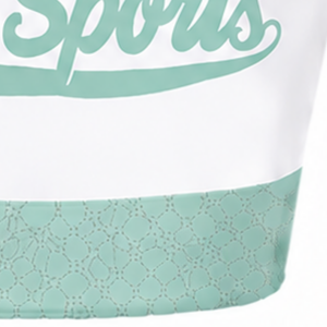 Maillot de cheerleading sans manches vert menthe sublimé, tenue de sport athlétique pour équipe, uniforme de compétition et d'entraînement - Product Image 6