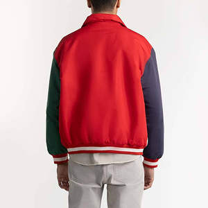 Veste universitaire en laine épaisse pour homme, design tendance et confortable avec logo sur le devant, coupe ample - Product Image 4