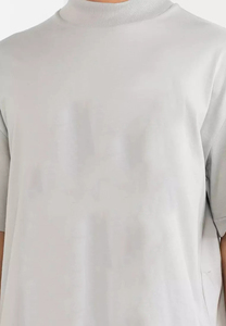 เสื้อยืดคอกลมแขนสั้นสำหรับผู้ชายผ้าคอตตอนคอมบ์ออกแบบใหม่แห้งเร็วระบายอากาศทรงพอดีตัว - Product Image 3
