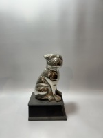 Statuette d'araignée en aluminium doré moderne faite à la main, porte-bougie chauffe-plat de table, décoration d'Halloween, sculpture de bureau