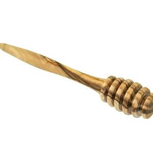 Cuchara tradicional de madera para miel con acabado liso para mezclar miel, jarabe y bebidas. - Product Image 6