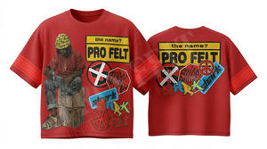 T-shirts Oversize Décontractés d'Été pour Hommes en Coton Épais Respirant 100% Coton Style Hip Hop à Manches Courtes, Tissu 300g, Service OEM ODM - Product Image 6