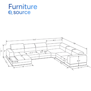 โซฟาแบ่งส่วนรูปตัวแอลหลายที่นั่งสไตล์ร่วมสมัยทนทานส่งตรงจากโรงงาน - Product Image 2