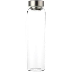Trend Selling Transparent <b>Glass</b> Water <b>Bottle</b> <b>with</b> Pouch Office High Borosilicate <b>Glass</b> <b>With</b> Stainless Steel <b>Lid</b> <b>With</b> Rubber Seal - Product Image 1