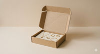 Carpeta de Cartón Corrugado con Tapa Magnética de Lujo, Laminación Mate, Reutilizable, Ecológica, Biodegradable, Reciclable, con Logotipo Personalizado