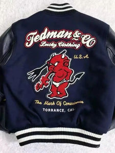 Vestes universitaires de baseball Letterman avec logo personnalisé OEM Vestes universitaires décontractées pour hommes - Product Image 6