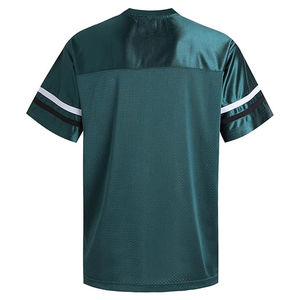 Camiseta de entrenamiento de fútbol americano personalizada - Camiseta deportiva de malla transpirable, ropa deportiva ligera con cuello en V para equipos - Product Image 2