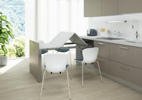 Glissière de table à manger légère de 35 mm sans fil en fer