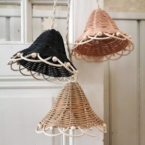 Children room ceiling lamp <b>covers</b> flower <b>lighting</b> lampshade hand-crafted rattan lampshades - Product Image 4