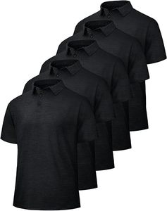 Polo de Golf de Manga Corta con Estampado Completo, Cuello Rígido de Secado Rápido, Poliéster Reciclado - Product Image 3