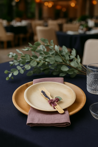 Assiettes de table en carton motif Areca de 10 pouces de qualité export, assiettes de buffet haut de gamme, fournitures de fête biodégradables et équilibrées en carbone - Product Image 5