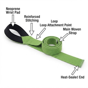 Comfortable Cotton Fabric Weightlifting <b>Straps</b> Palm Support Hand Protection Gear Lightweight Wholesale Cheap Price Wrist <b>Straps</b> - Product Image 5