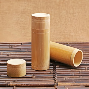 <b>Bamboo</b> dental floss <b>container</b> jar best price hand-made tube box wholesale supply natural tubes - Product Image 1