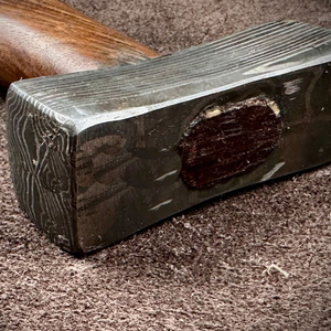 Martillo de Acero de Damasco, Martillo Decorativo de Acero Forjado Premium, Hecho a Mano, con Cabeza de Metal con Patrón, Pieza de Colección - Product Image 3