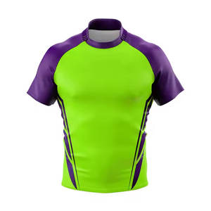 Maillot de rugby personnalisé de qualité supérieure, manches courtes, en polyester, pour hommes et femmes, respirant, durable, pour l'entraînement et les matchs d'équipe - Product Image 6