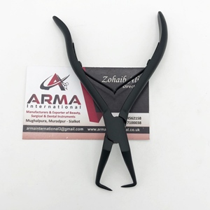 Matte Black Micro-Ring <b>Bead</b> Remover Plier High Stainless Steel Hair <b>Extension</b> Tools Microlink <b>Bead</b> Opener Hair <b>Extension</b> Pliers - Product Image 6