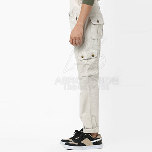 Pantalones Cargo Casuales para Hombre al por Mayor, Diseño Personalizado con Botones, Ropa Deportiva para Invierno, Venta en Línea - Product Image 3