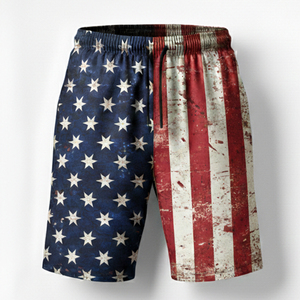 Short de bain imprimé par sublimation pour hommes, boardshorts personnalisés, vêtements de plage, short de bain pour hommes, prix de gros - Product Image 3