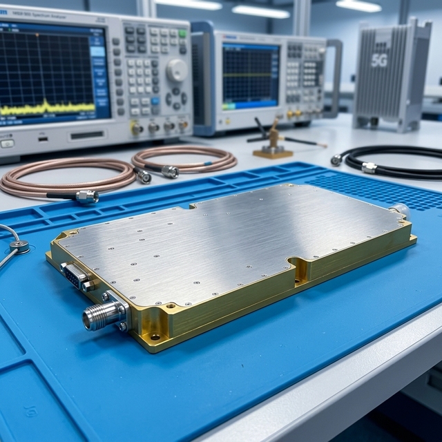 High Power GaN Broadband RF Power Amplifier 1000-2000MHz 100W 50dB Gain Professional PA Manufacturer Radar Power Amplifier