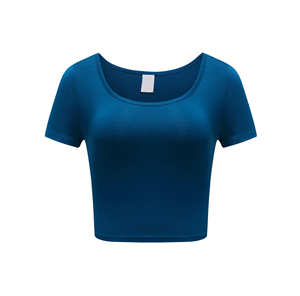 T-shirts courts pour femmes en gros, 100 % coton pur, confortables et tendance, avec logo imprimé diamants, respirants pour l'été - Product Image 1