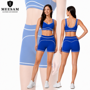 Shorts Deportivos de Yoga y Pilates, Marca Reconocida, Transpirables, Sin Costuras, Cuello Redondo, Cintura Media, Ecológicos, de Spandex - Product Image 2