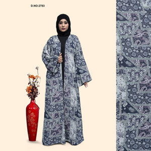 Abaya en lin à manches longues pour fêtes et usage quotidien, idéale pour le Ramadan, l'Omra et le Hajj - Approvisionnement direct usine, prix compétitif, Inde - Product Image 3