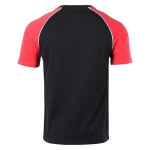 T-shirts de sport athlétiques quotidiens en jersey extensible premium, respirants, bicolores, à manches raglan et poche poitrine élastique - Product Image 2