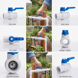 Robinet à bille en plastique haute performance et durable à longue poignée pour la gestion de l'eau en plomberie et les applications industrielles de conduites - Product Image 6