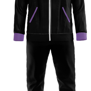 100% Polyester Customized Design Jogging <b>Suit</b> Fleece Lined Winter Sportswear Unisex Lightweight Eco Friendly Slant Stripe - Product Image 3