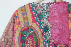 Veste Rose Manteau Femme Veste Bohème Veste Traditionnelle Pour Femmes - Product Image 3