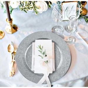 Plato de Acrílico de Lujo Reutilizable, Vajilla Decorativa para Bodas y Recepciones - Product Image 4