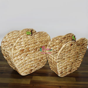 Boho coastal ชั้นวางนิตยสารรูปแอปเปิ้ลทำด้วยมือ, ภาชนะแฮนด์เมดสำหรับจัดแสดงหนังสือ - Product Image 4