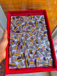 Lot de cabochons en fluorite 100 % naturelle faits à la main, qualité supérieure, pierres précieuses polies en vrac, vente en gros - Product Image 3