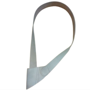 Sangle de ceinture en cuir véritable couleur claire, bord tressé, reproduction de style Napoléonien français-anglais, pour ceintures simples, doubles ou croisées - Product Image 4
