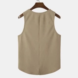 Custom 180 Gsm Muscle Oversized Sleeveless <b>Cropped</b> Cotton Tank <b>Top</b> for <b>Men</b> - Product Image 4