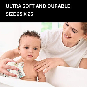 ผ้าเช็ดตัวไมโครไฟเบอร์ KleanShine สำหรับเด็ก (สีและลวดลายอาจแตกต่างกันไป) 250 GSM (25 x 25 ซม.) 【หลากสี】 ผ้าเช็ดหน้า - Product Image 4