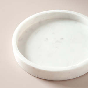 Sous-verres durables en marbre blanc massif |   Tapis et sous-plats antidérapants résistants à la chaleur pour la protection des plans de travail - Product Image 2