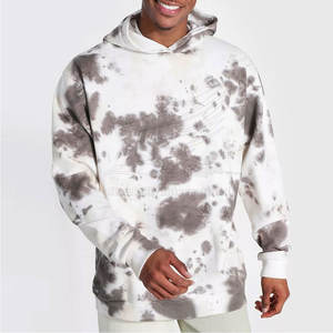 Nouveauté : Sweat-shirts à capuche tie-dye personnalisables, 100 % coton molletonné respirant, pour homme, collection hiver, vente en gros - Product Image 3