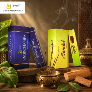 Bâtons d'encens religieux écologiques noirs bruts de 8 pouces, 1 kg, boîte carrée, charbon de bois Agarbatti, pour la prière et l'aromathérapie, vente en gros, exportation - Product Image 5