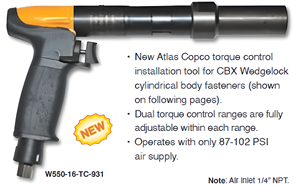 เครื่องมือควบคุมแรงบิด Atlas copco แบบ PNEUMATIC W550-16-TC-931เครื่องมือสำหรับ CBX Wedgelock - Product Image 4