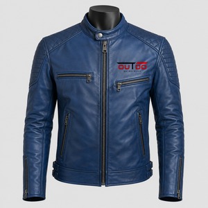<b>Men</b> High Quality <b>Shearling</b> Brown Leather <b>Jacket</b> <b>Shearling</b> Leather <b>Jacket</b> Motorcycle <b>Jacket</b> Leather Shell for Winter OEM Service - Product Image 1