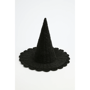 Sombrero de Bruja Tejido a Mano de Alta Calidad con Hierba Marina, Decoración de Halloween para Interiores, Regalo de Halloween Hecho en Vietnam - Product Image 1