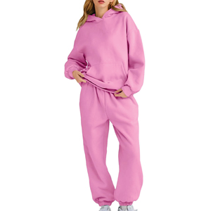 Chándal de algodón personalizado para mujer, diseño a medida, servicio OEM, el mejor material, chándal básico para mujer - Product Image 3